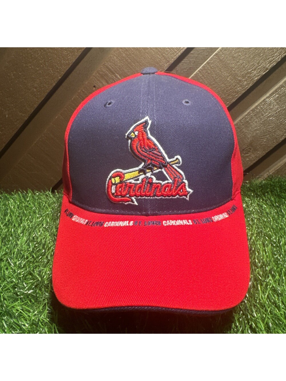 Vintage St Louis Cardinals Hat OC Sports Y2K Sandwich Brim Strapback Cap NWOT